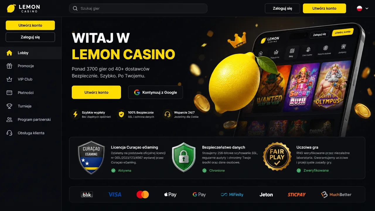 O Lemon Casino Pl – co to za platforma